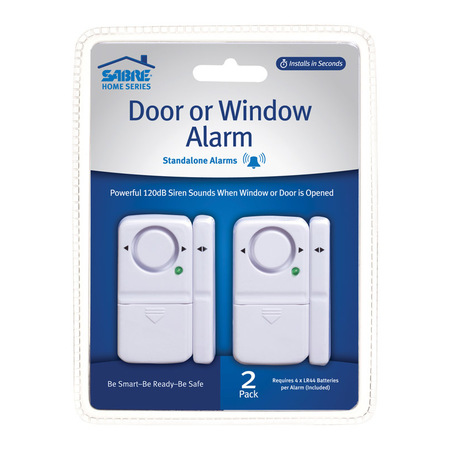 SABRE DOOR OR WINDOW ALARM 2PK HS-DWA2